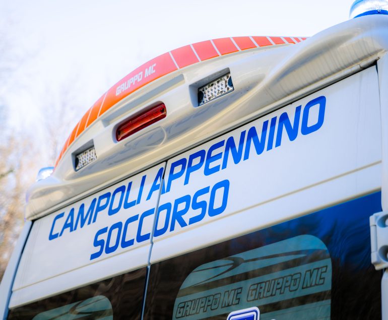 Ambulanza di Campoli Appennino Soccorso pronta per interventi di emergenza e trasporto sanitario.